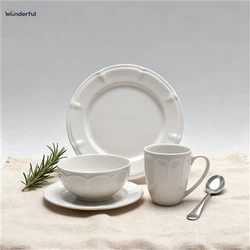 White Porcelian Dinnerware Set White Porcelian Dinnerware Set